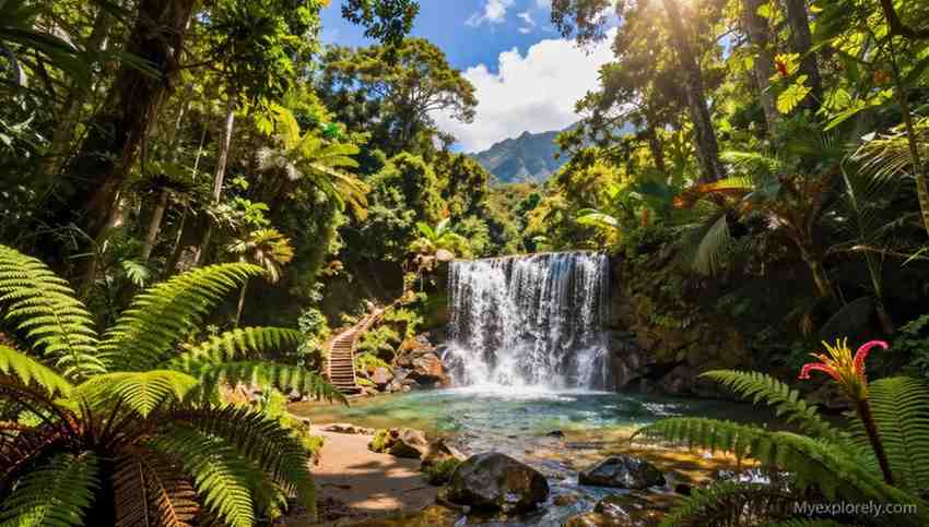 Tourist places - Top 3 Hidden gems A breathtaking view of a secluded mountain lake, one of the most serene hidden gems and tourist places for nature lovers.