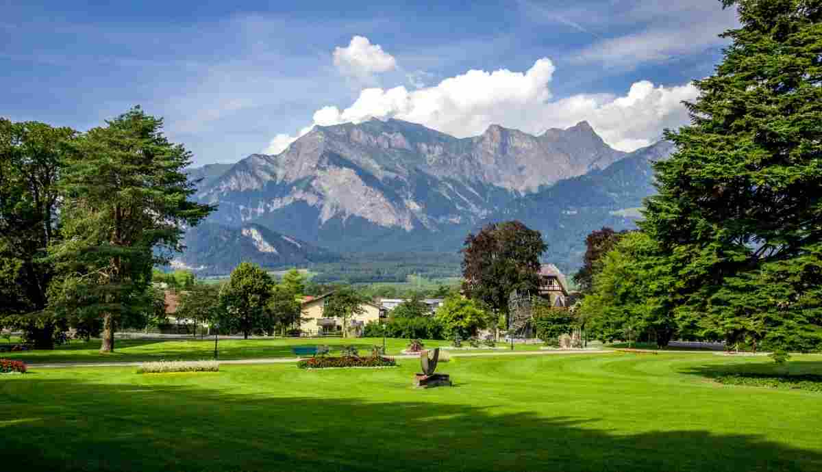 The Best Time to Visit Switzerland for Americans on a Budget Bad Ragaz Switzerland best time to visit Switzerland for Americans thermal spa town mountains landscape